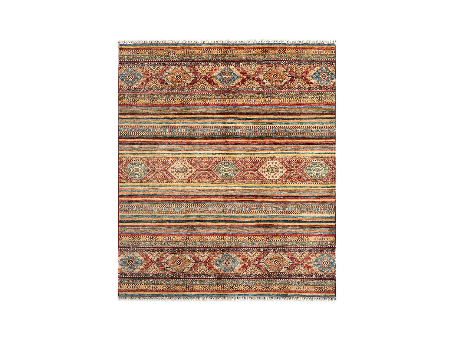 Tapis de laine 247x295 rouge Torkman