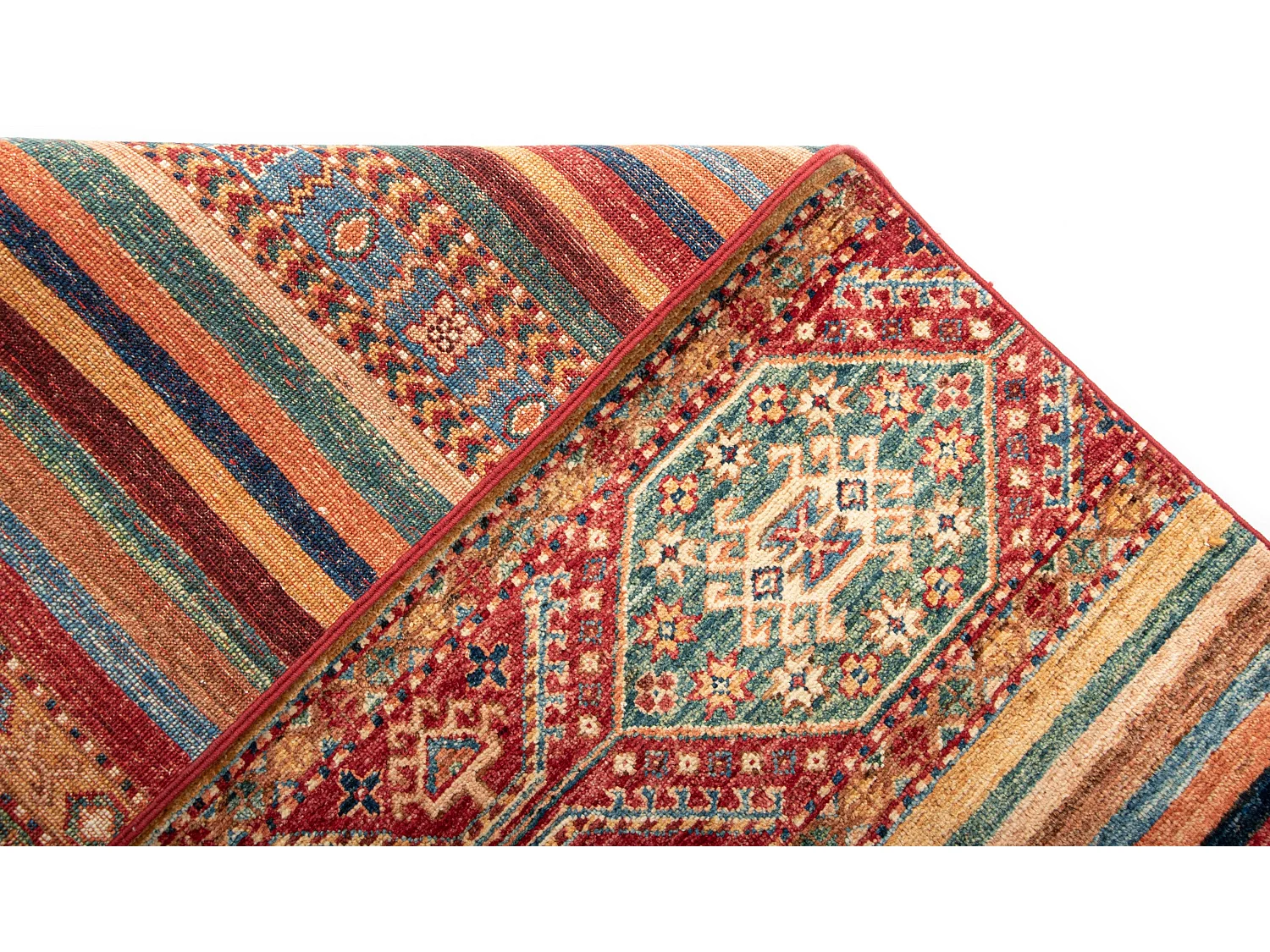 Tapis de laine 247x295 rouge Torkman