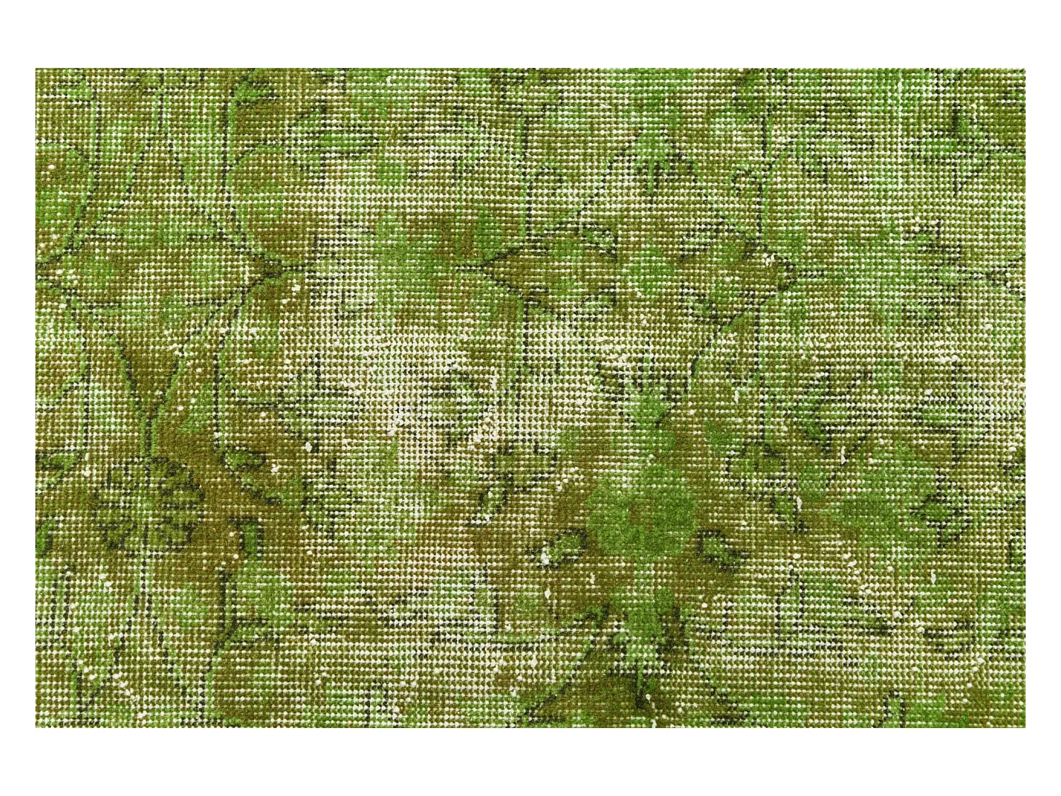 Wollteppich 160x282 Grün Ultra Vintage