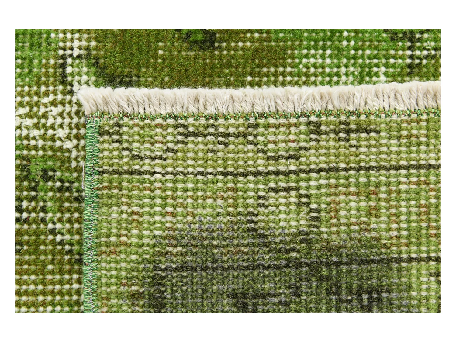 Wollteppich 160x282 Grün Ultra Vintage