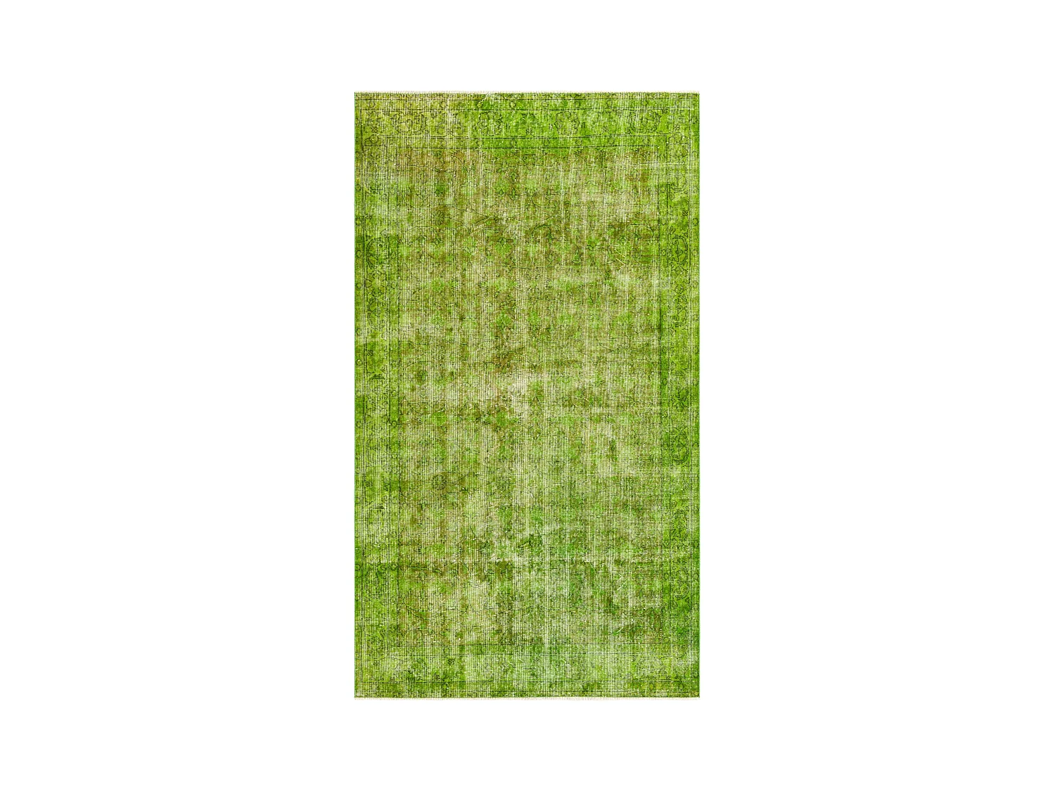 Wollteppich 160x282 Grün Ultra Vintage