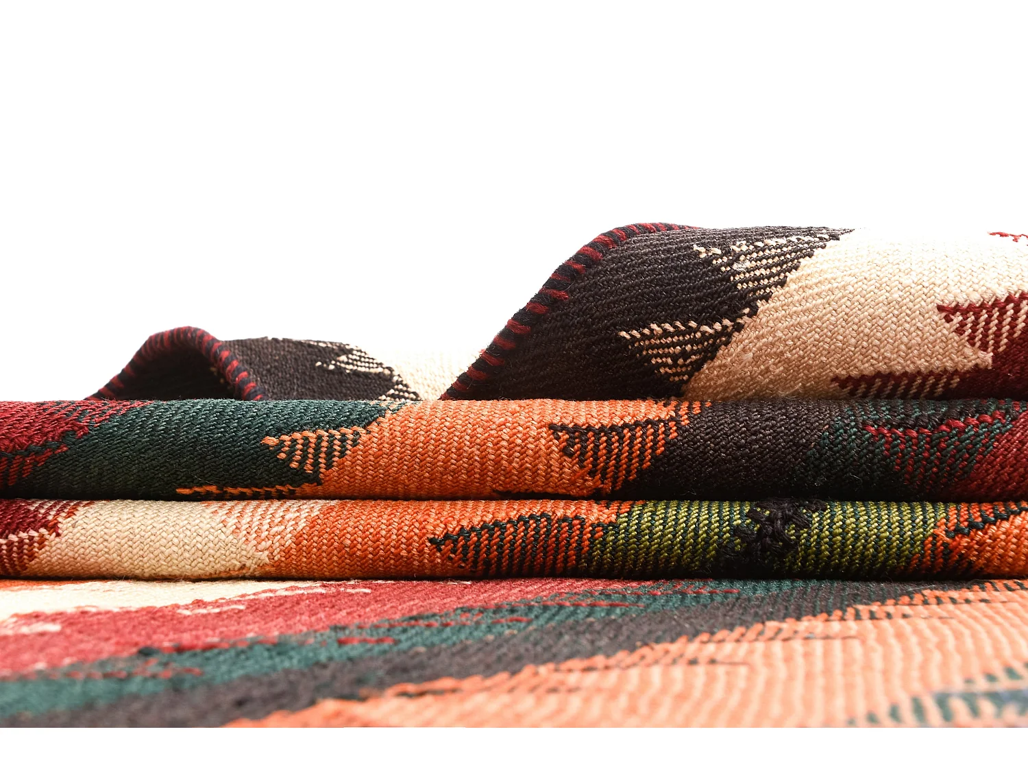 Tapis de laine 123x172 orange Jajim