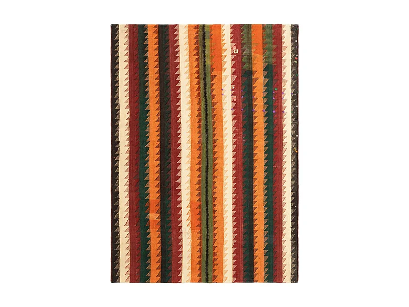 Tapis de laine 123x172 orange Jajim