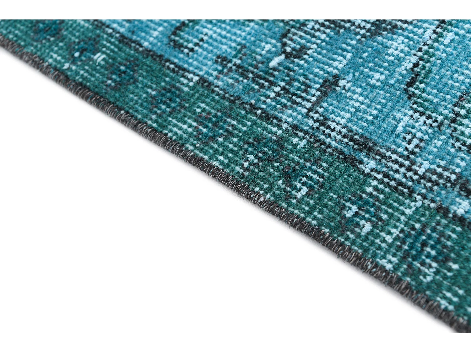 Tapis de laine 155x284 turquoise Ultra Vintage
