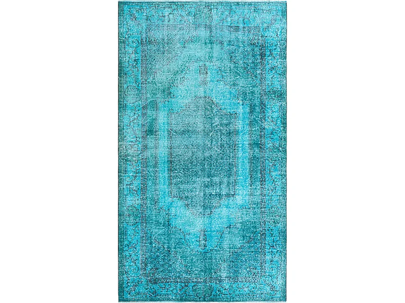 Tapis de laine 155x284 turquoise Ultra Vintage