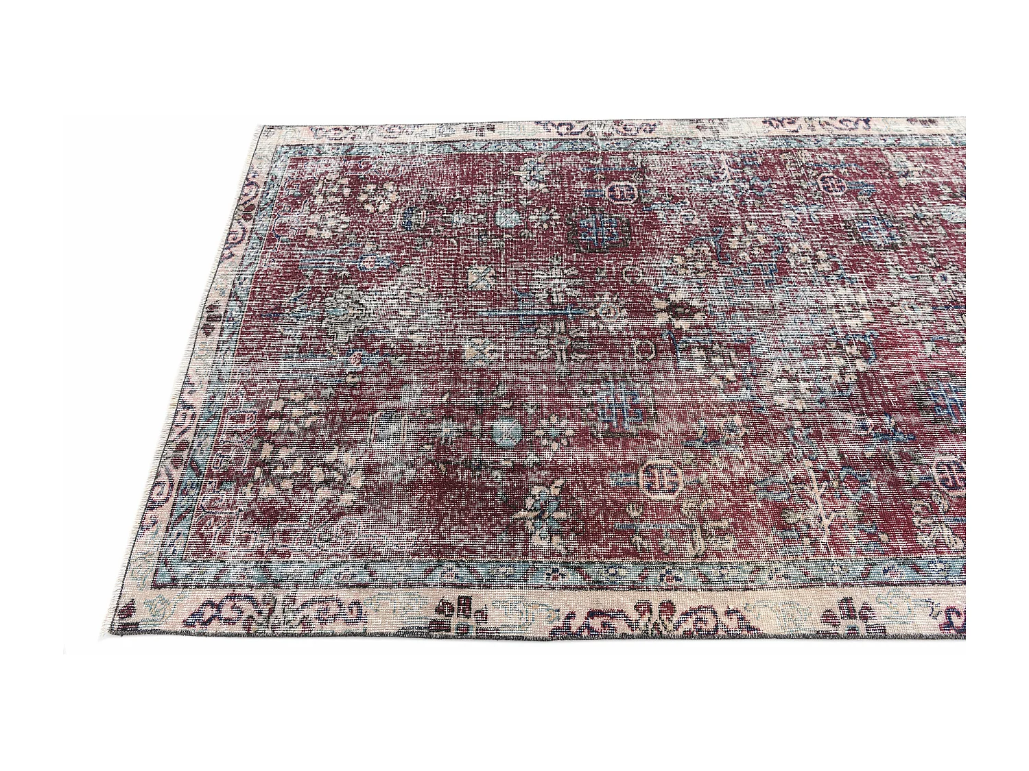 Tapis de laine 127x236 rouge Ultra Vintage