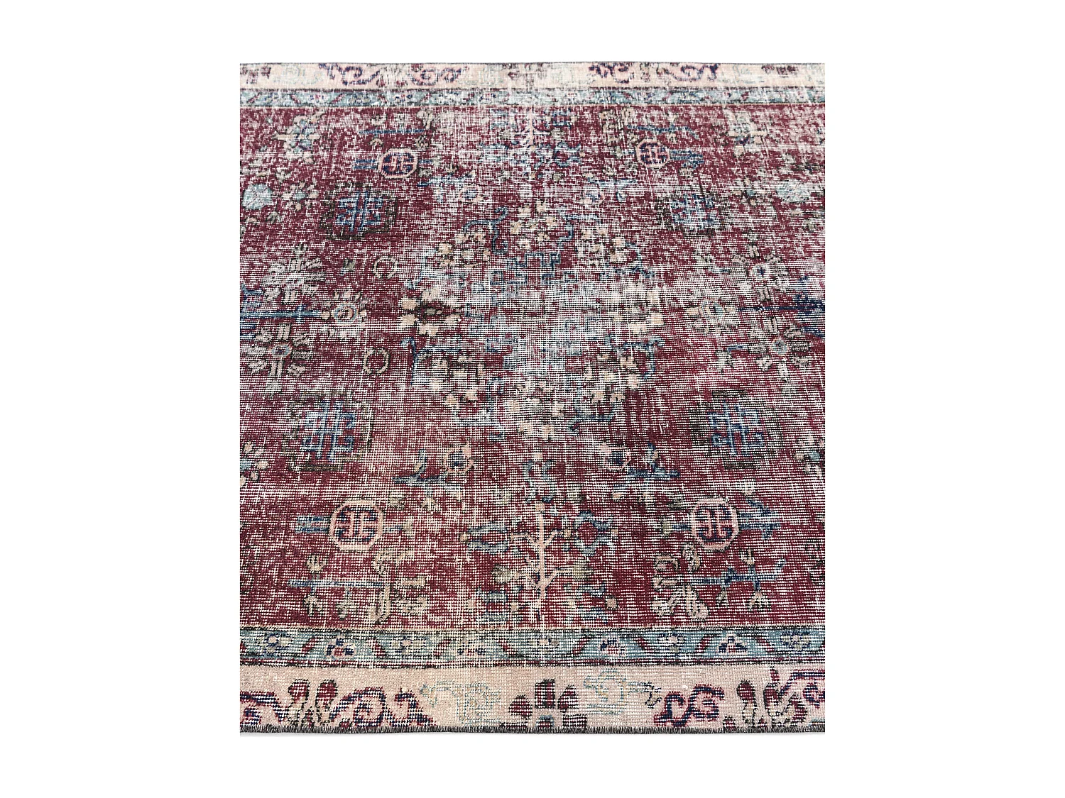 Tapis de laine 127x236 rouge Ultra Vintage