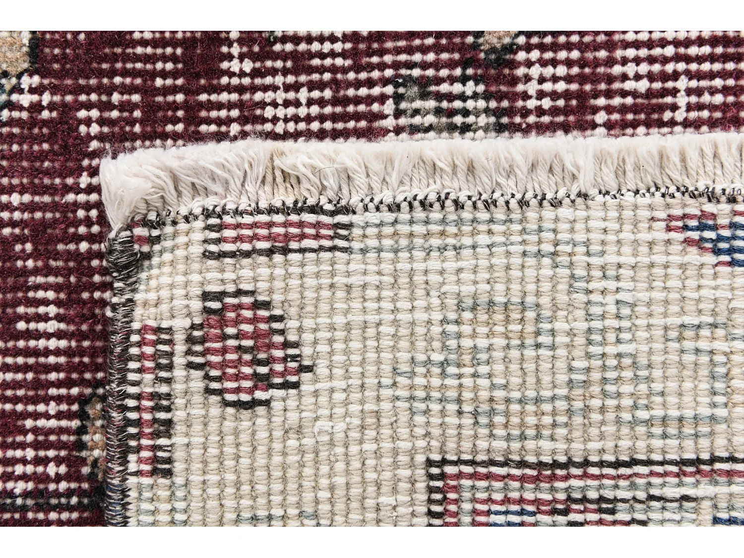 Tapis de laine 127x236 rouge Ultra Vintage