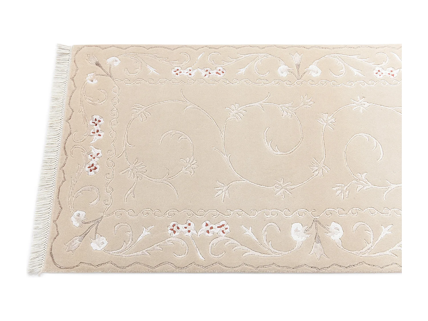 Läufer-Wollteppich 79x292 Braun Darya