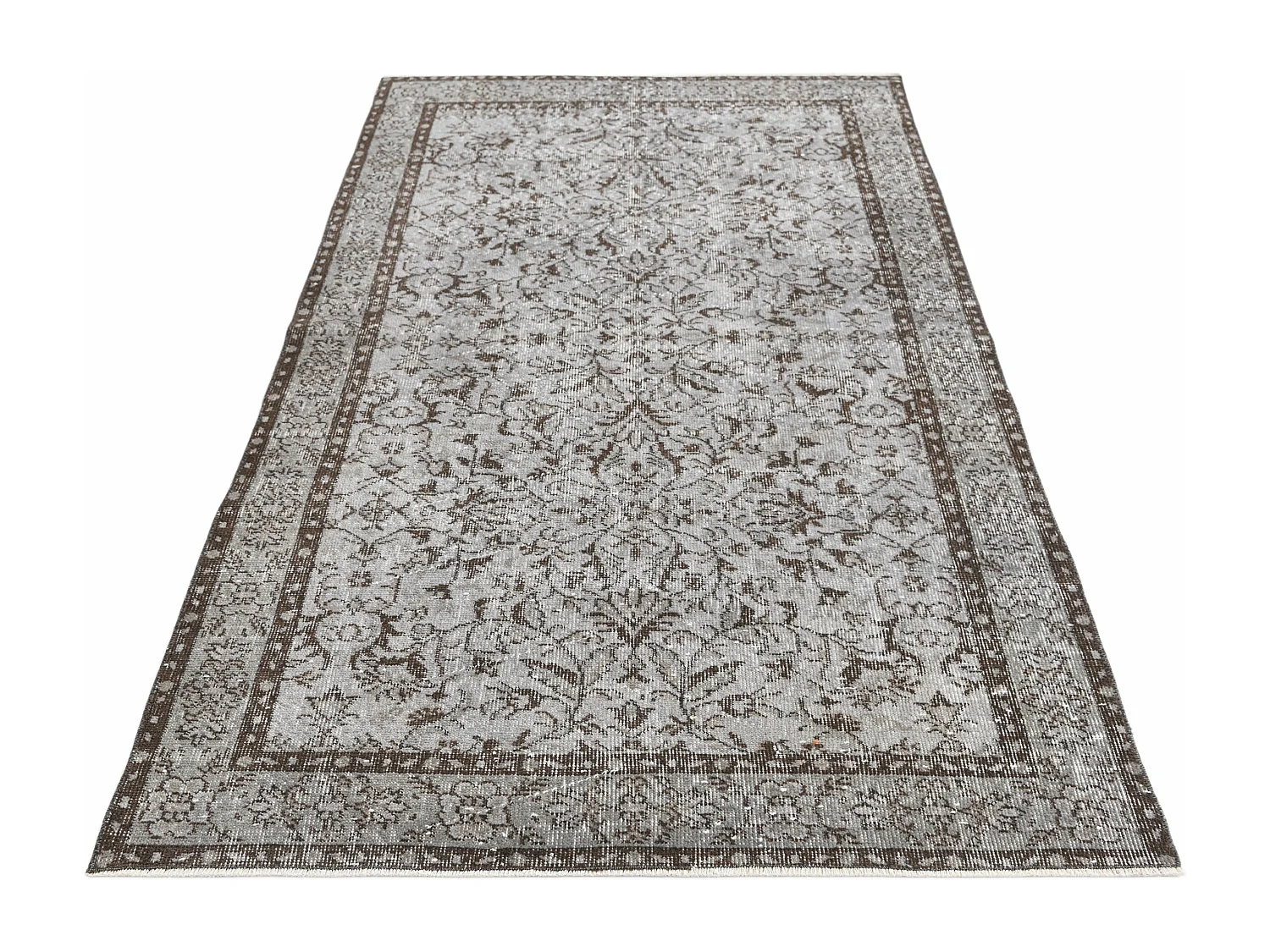Tapis de laine 114x221 gris Ultra Vintage