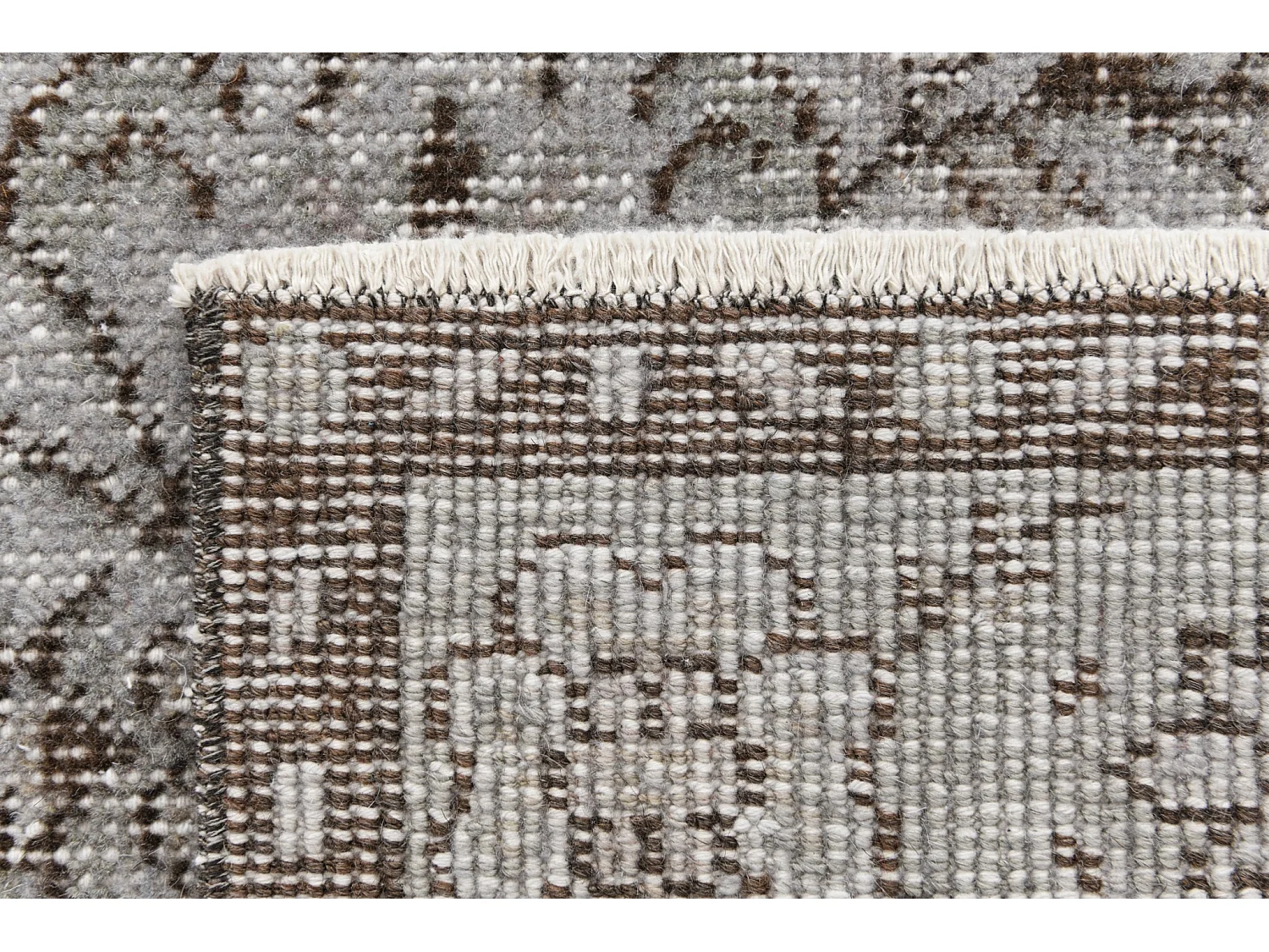 Tapis de laine 114x221 gris Ultra Vintage