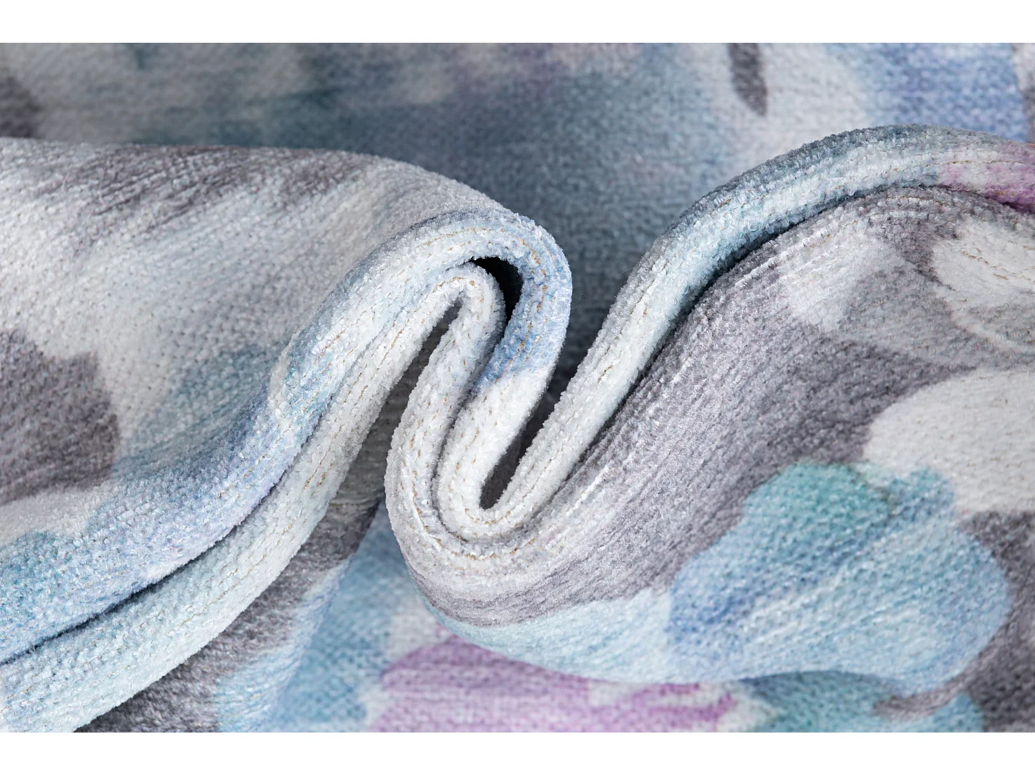 Tapis 65x120 gris Kriens Blossom