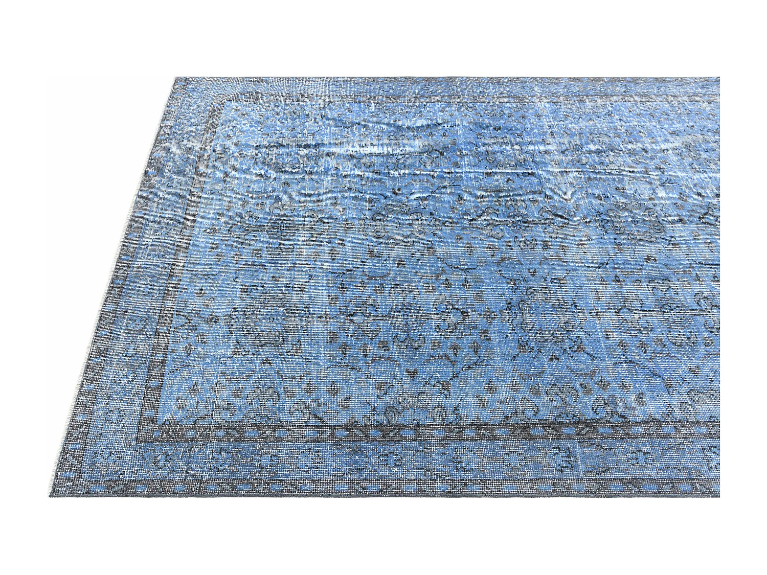 Wollteppich 152x300 Blau Ultra Vintage