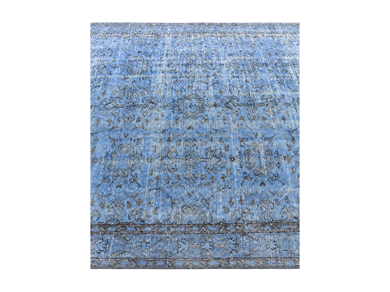 Wollteppich 152x300 Blau Ultra Vintage