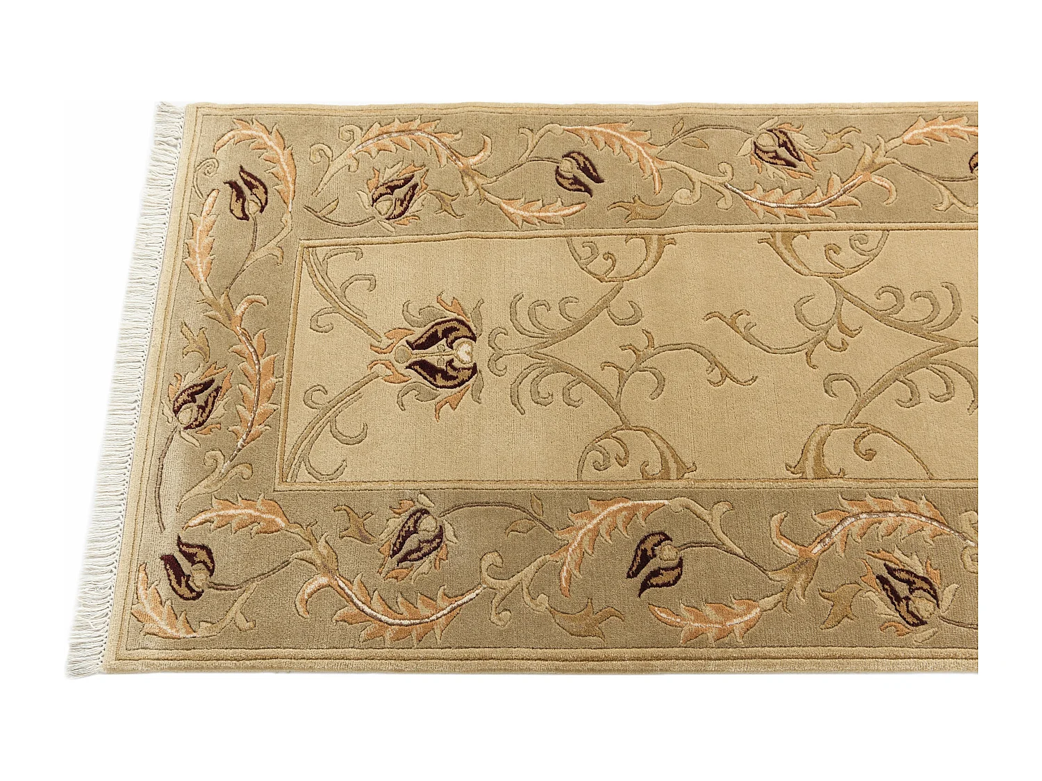 Tapis de couloir en laine 79x302 brun Darya