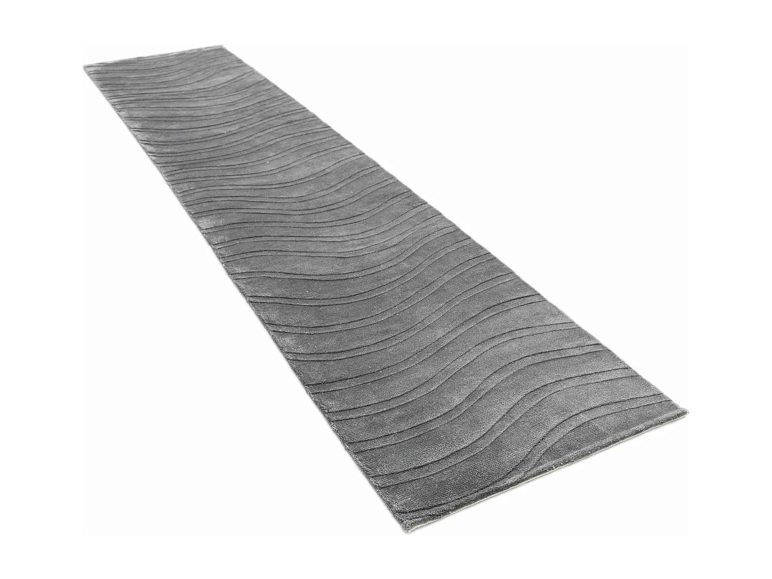 Tappeto per corridoio in lana 84x389 grigio Darya
