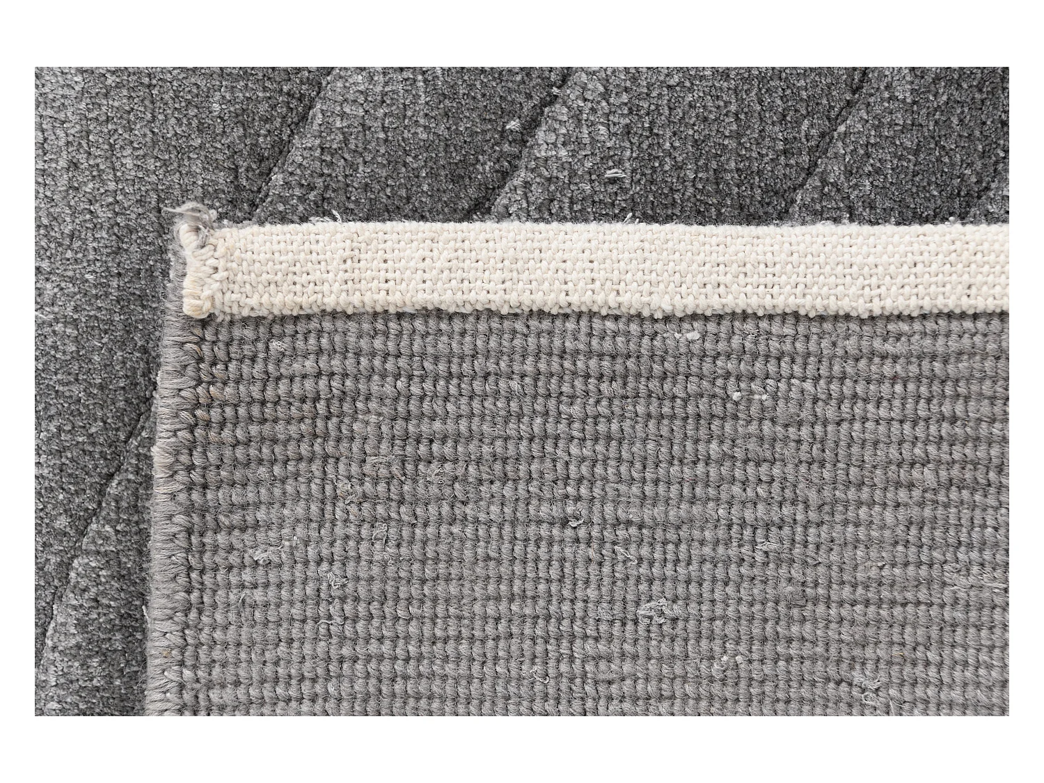 Tappeto per corridoio in lana 84x389 grigio Darya