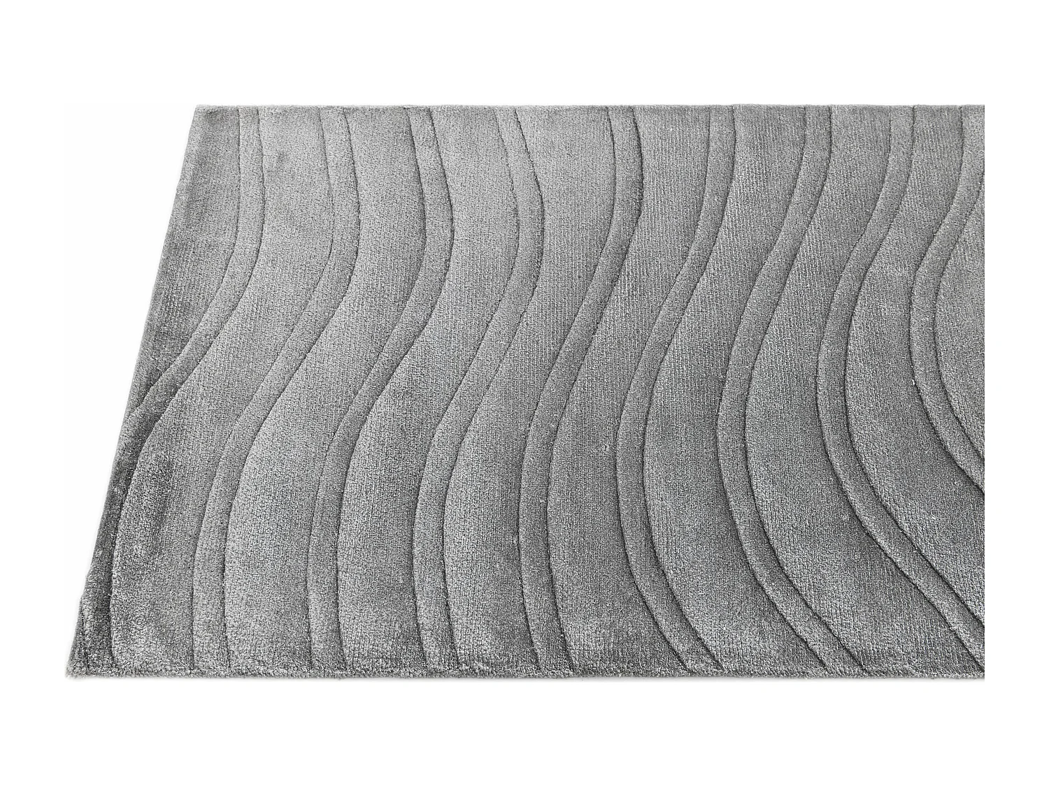 Tapis de couloir en laine 84x389 gris Darya