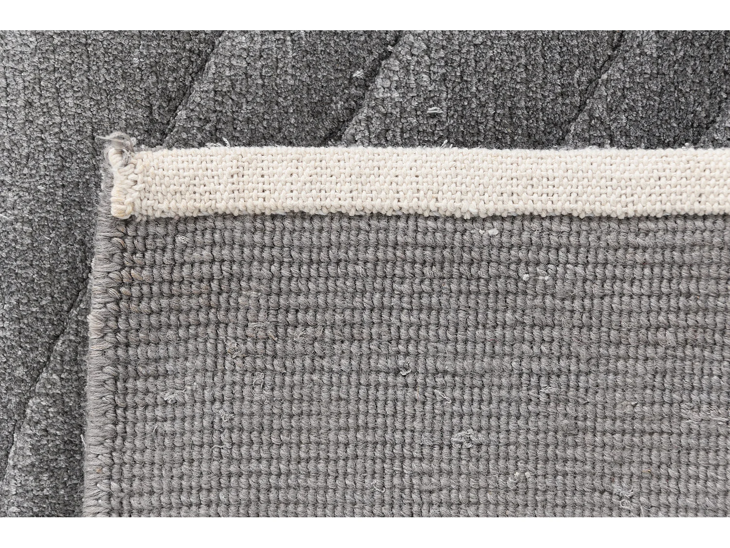 Tapis de couloir en laine 84x389 gris Darya