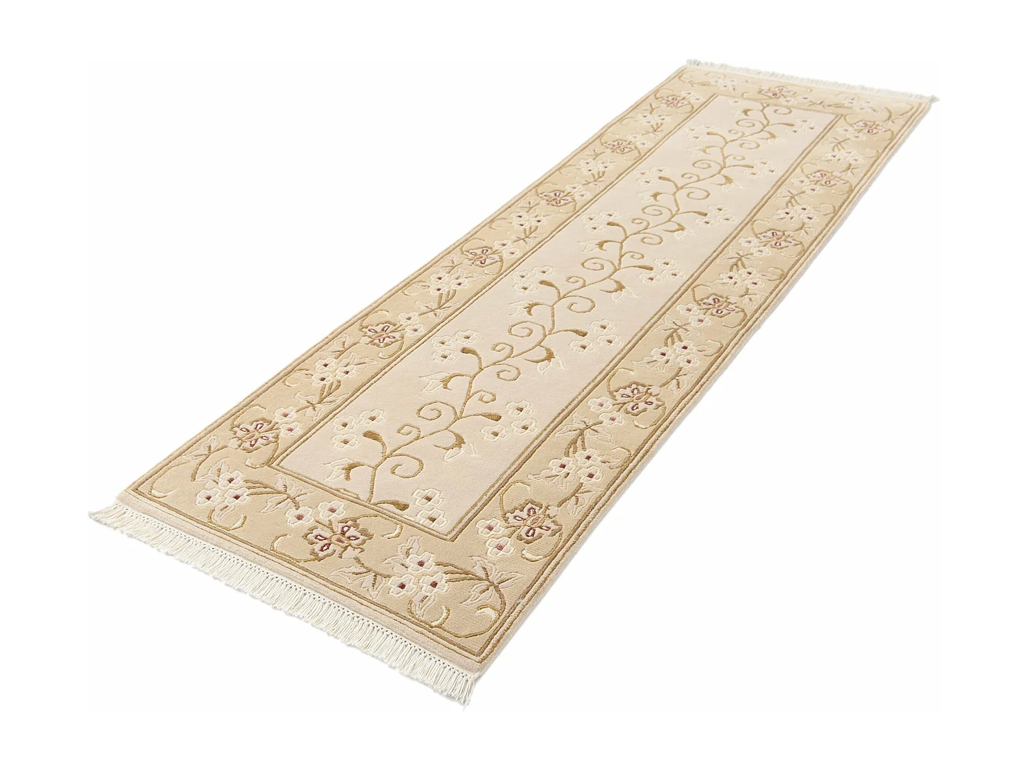 Tapis de couloir en laine 81x254 brun Darya