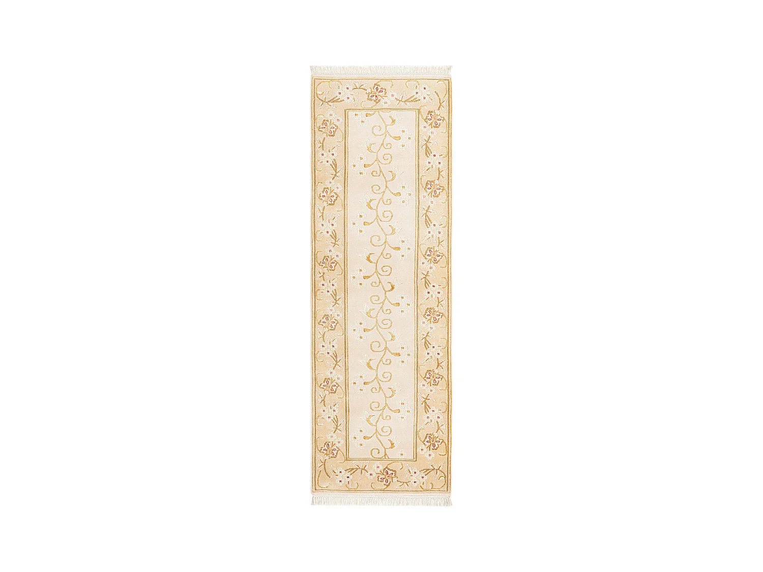 Läufer-Wollteppich 81x254 Braun Darya