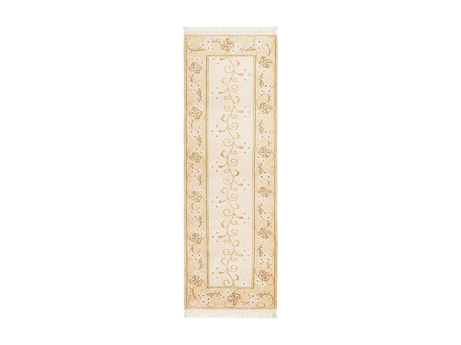Tapis de couloir en laine 81x254 brun Darya