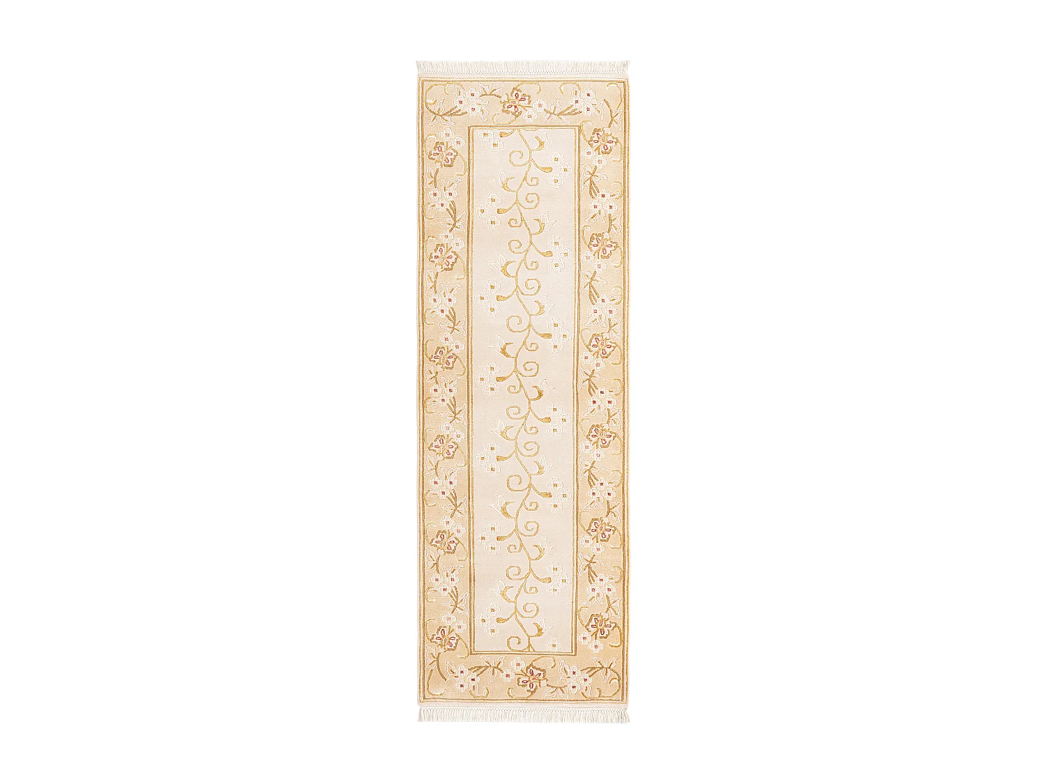 Tapis de couloir en laine 81x254 brun Darya