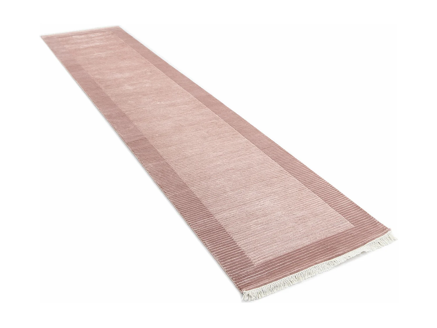 Tappeto per corridoio in lana 79x396 rosa Darya