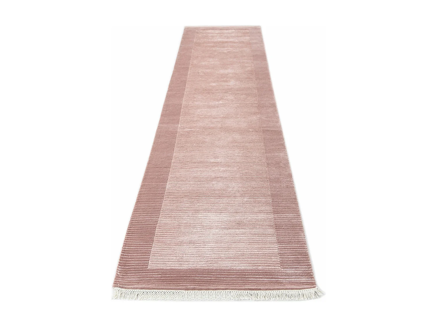 Tappeto per corridoio in lana 79x396 rosa Darya