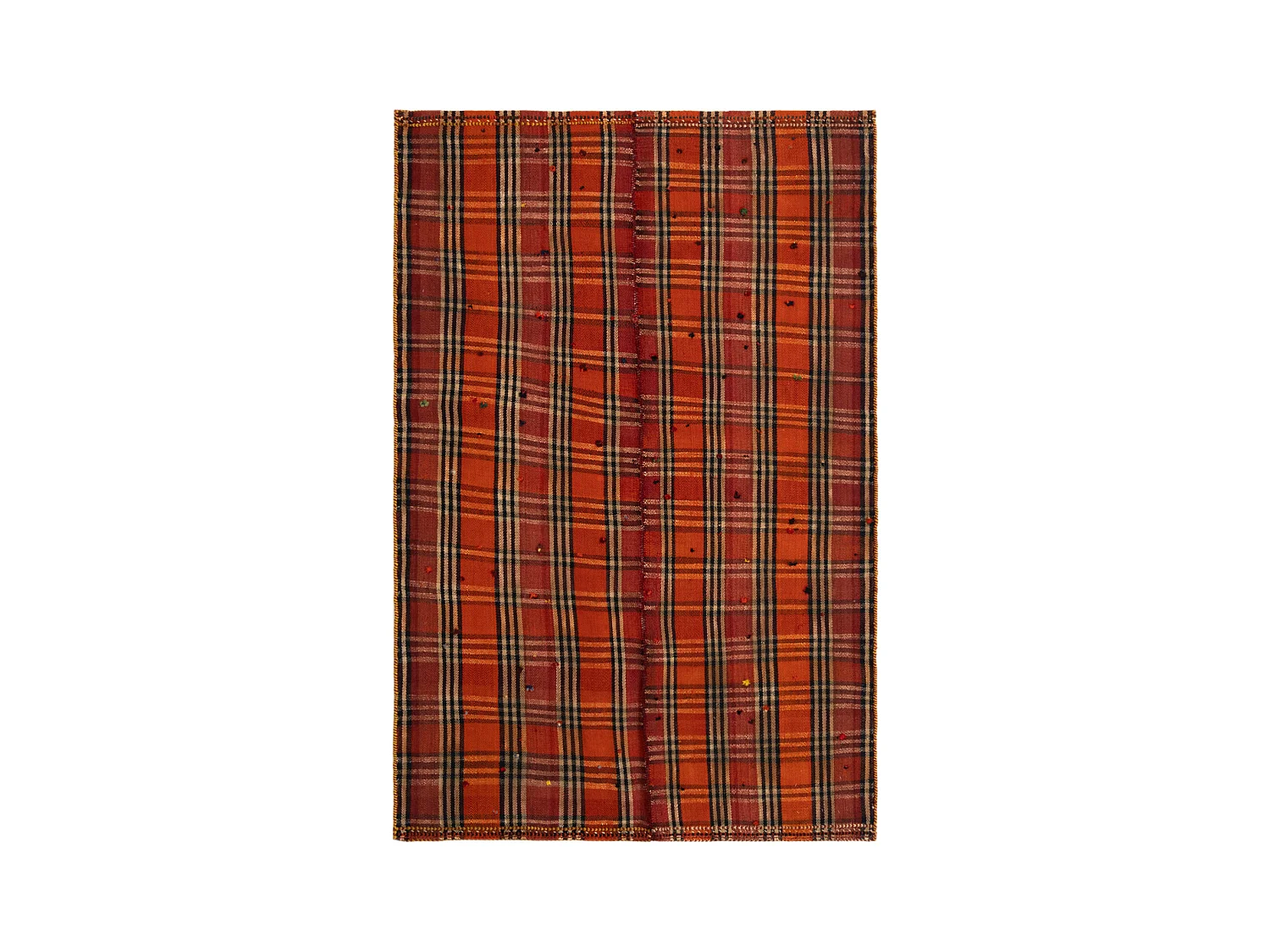 Tapis de laine 134x205 rouge Jajim