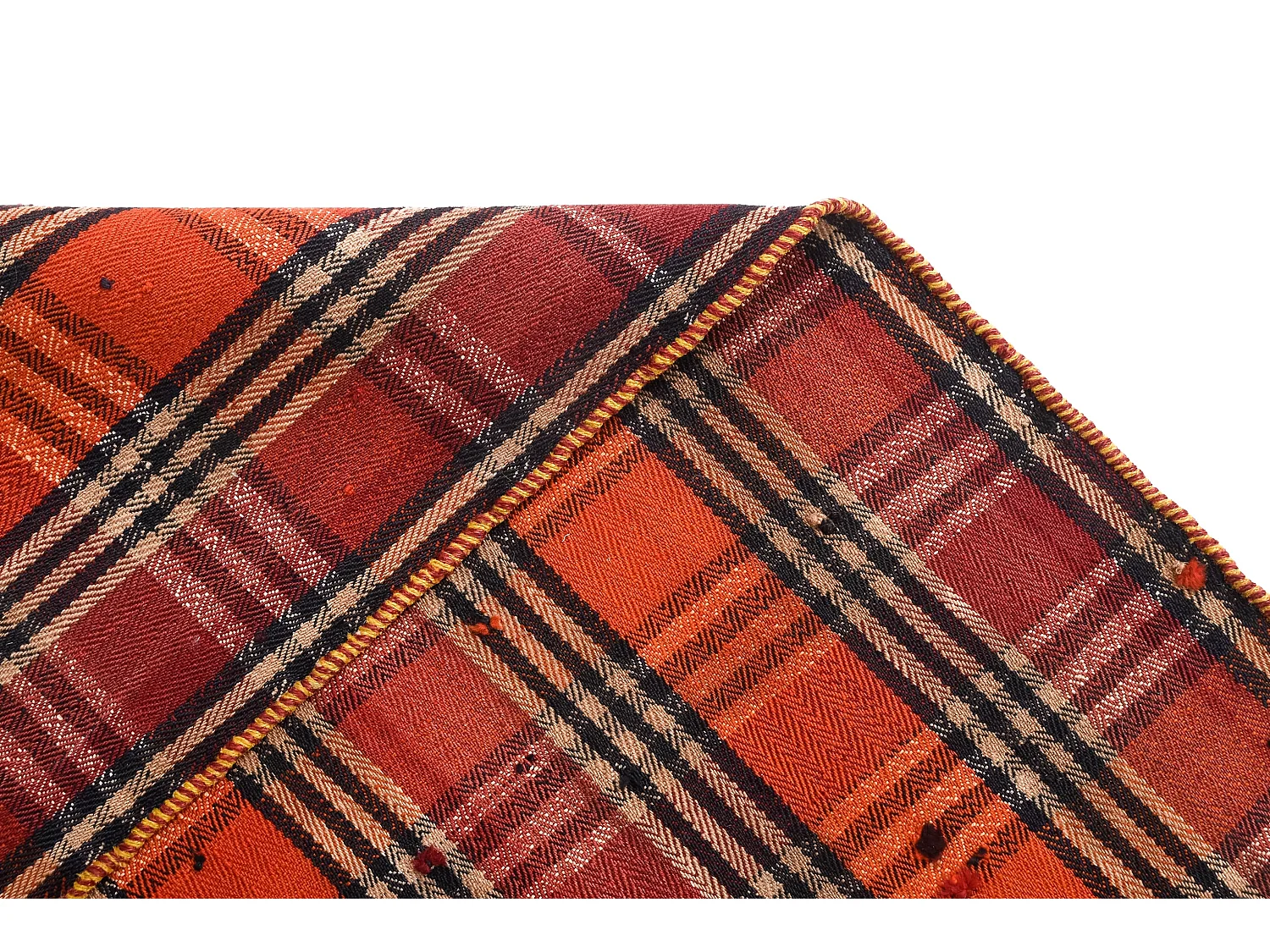 Tapis de laine 134x205 rouge Jajim