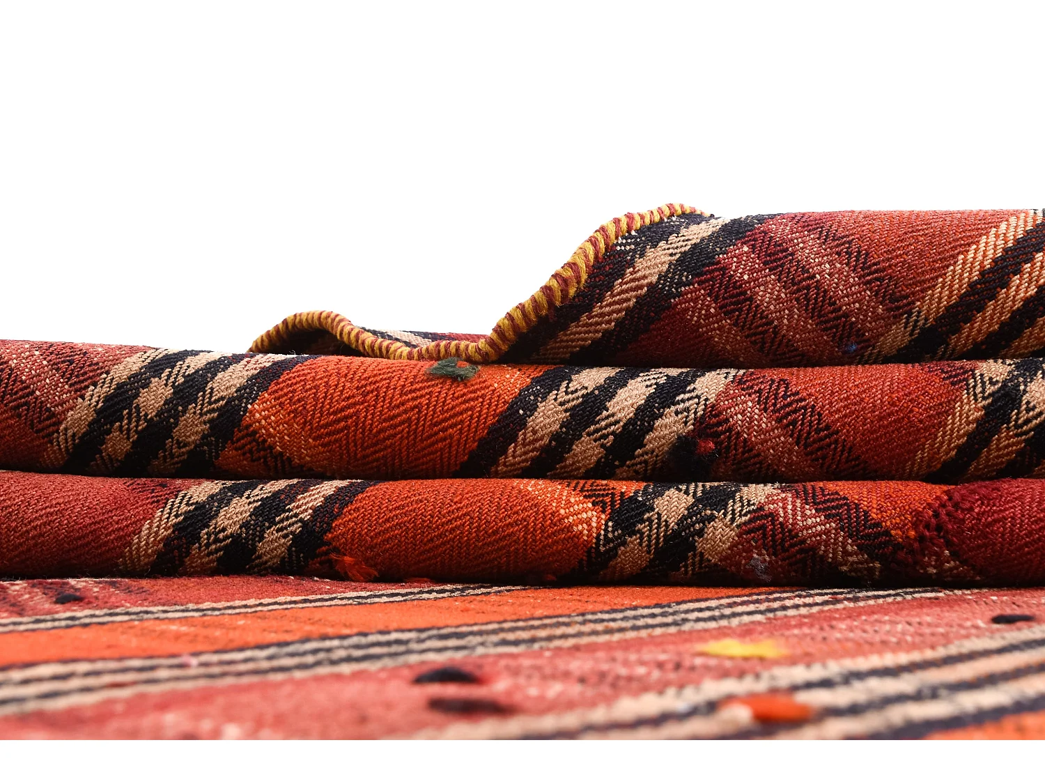 Tapis de laine 134x205 rouge Jajim