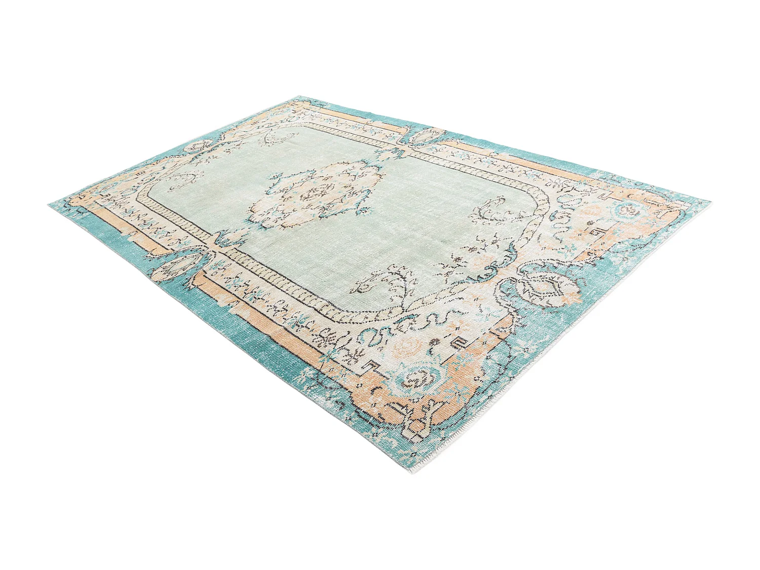 Tapis de laine 178x269 vert Ultra Vintage