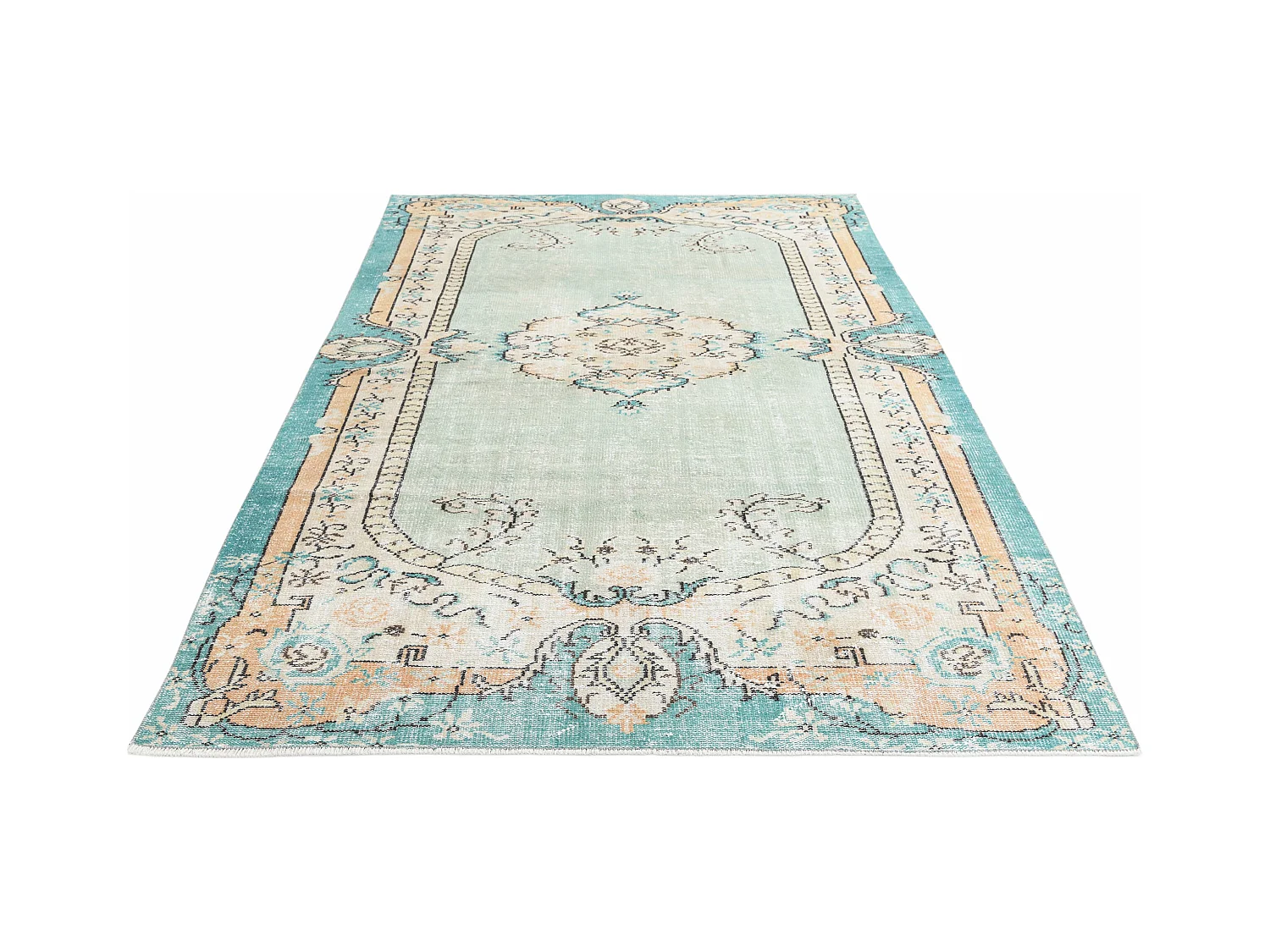 Tapis de laine 178x269 vert Ultra Vintage