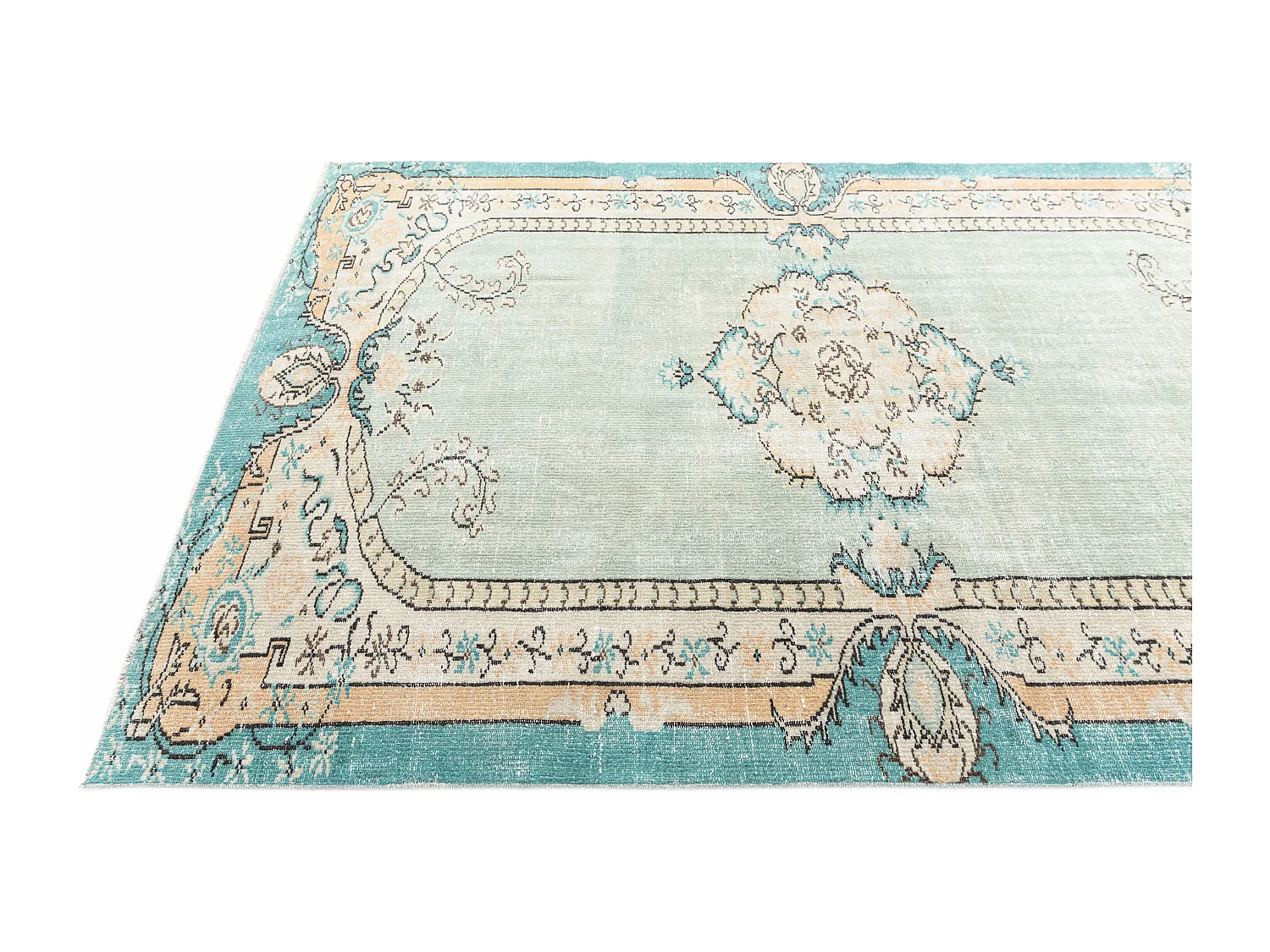 Tapis de laine 178x269 vert Ultra Vintage
