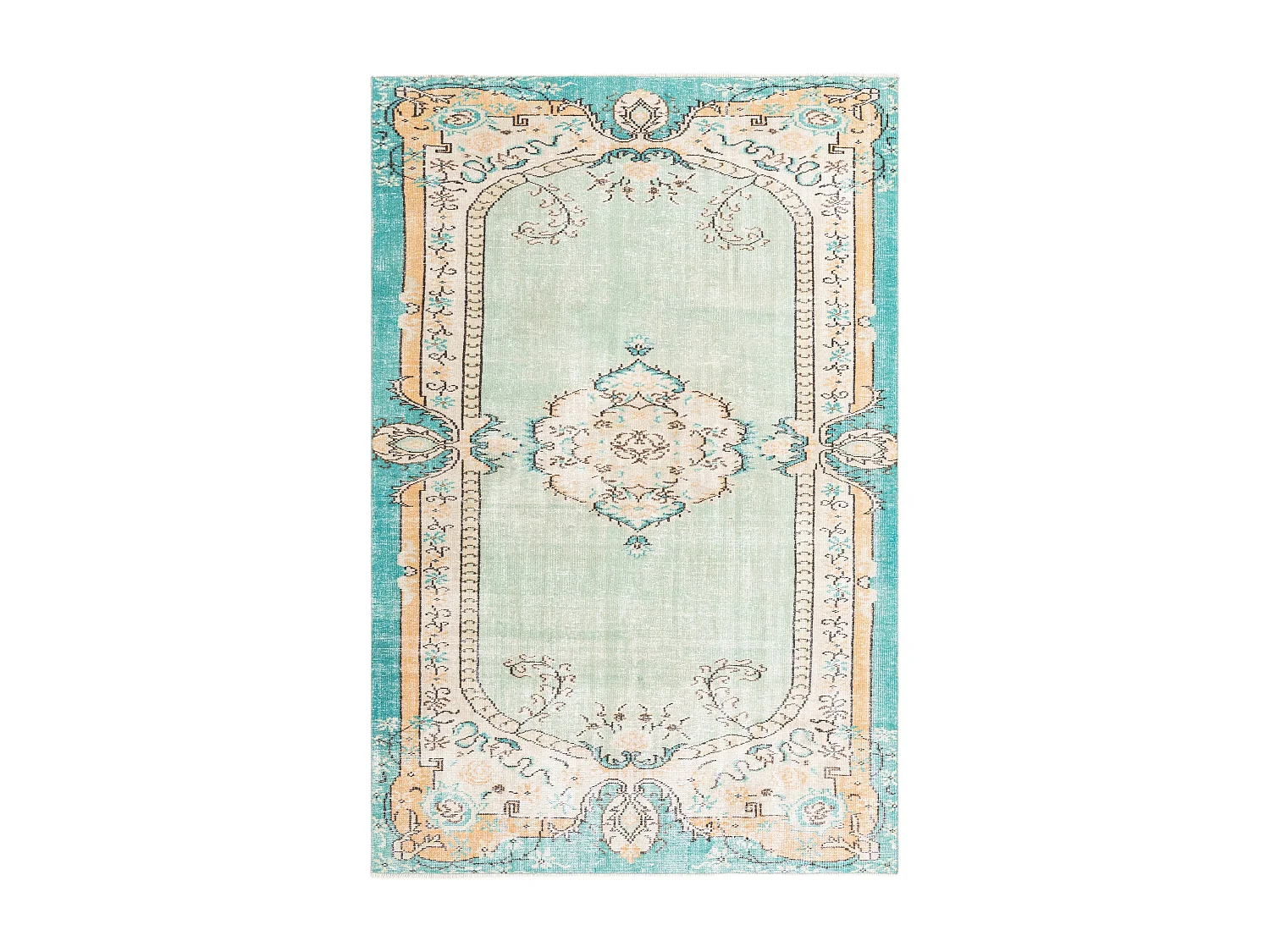 Tapis de laine 178x269 vert Ultra Vintage