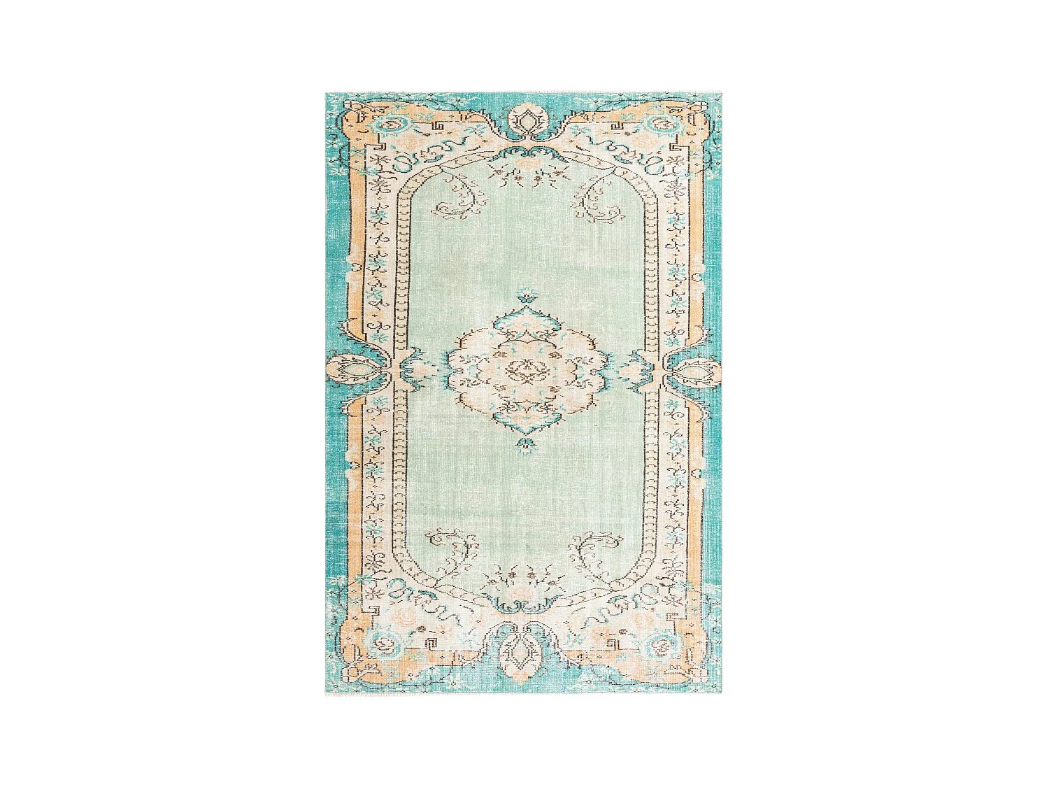 Tapis de laine 178x269 vert Ultra Vintage