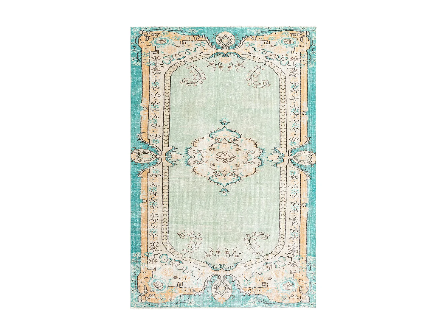 Tapis de laine 178x269 vert Ultra Vintage
