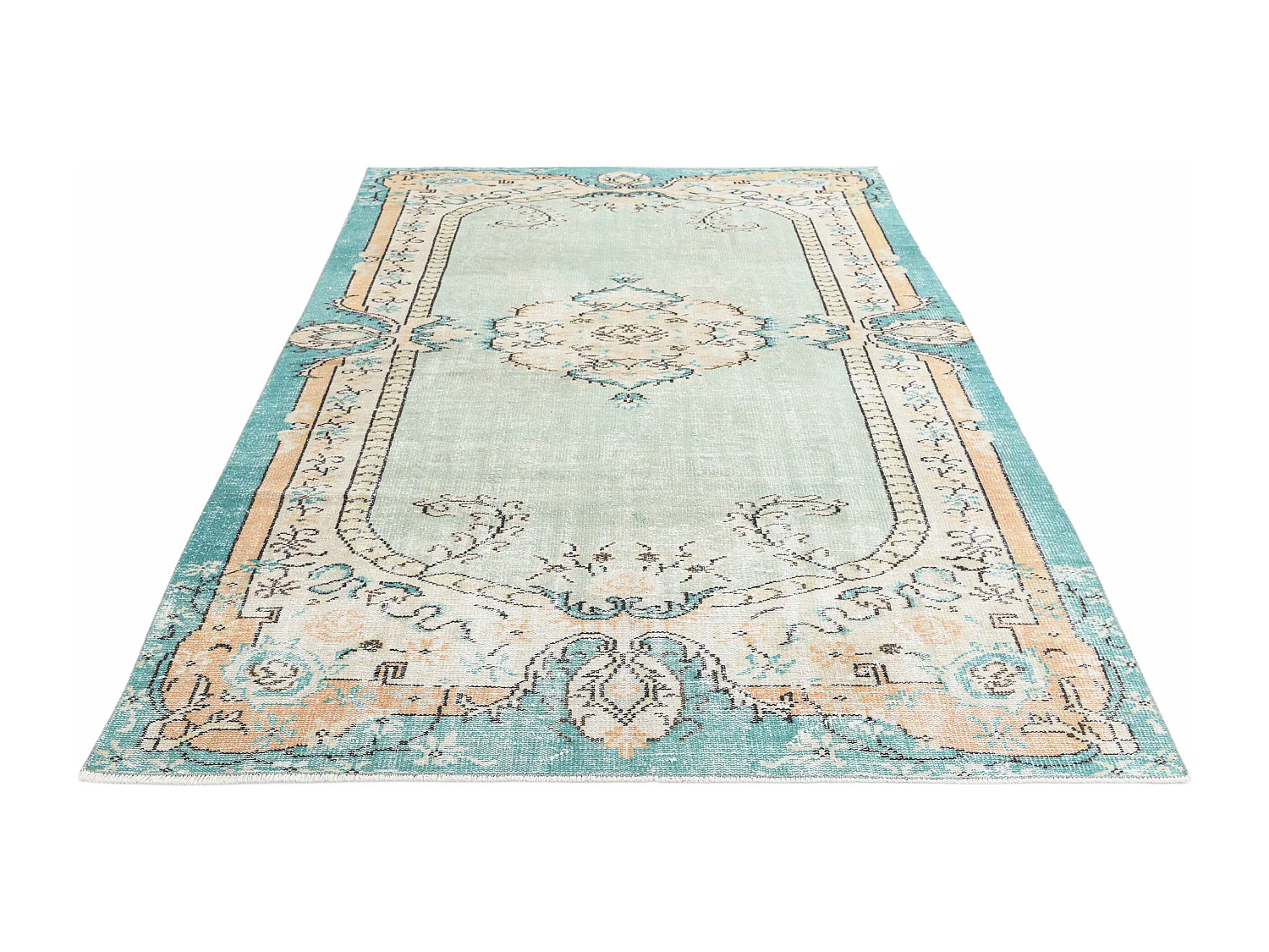 Tapis de laine 178x269 vert Ultra Vintage