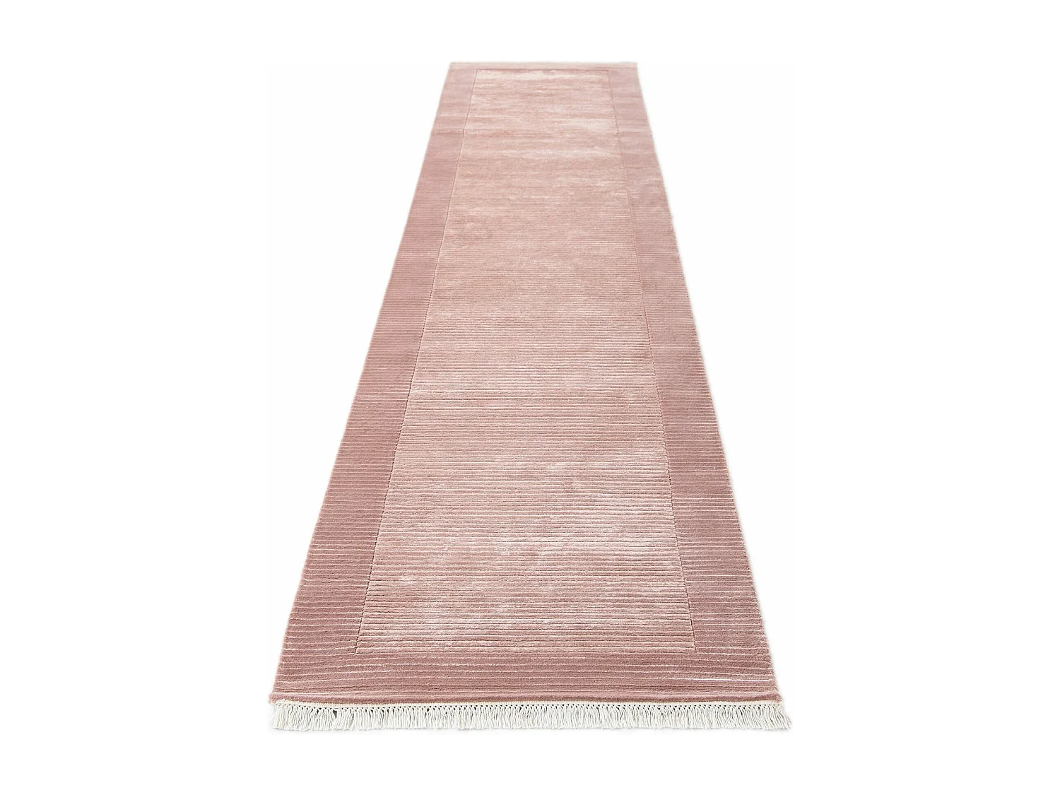 Tapis de couloir en laine 81x396 rose Darya