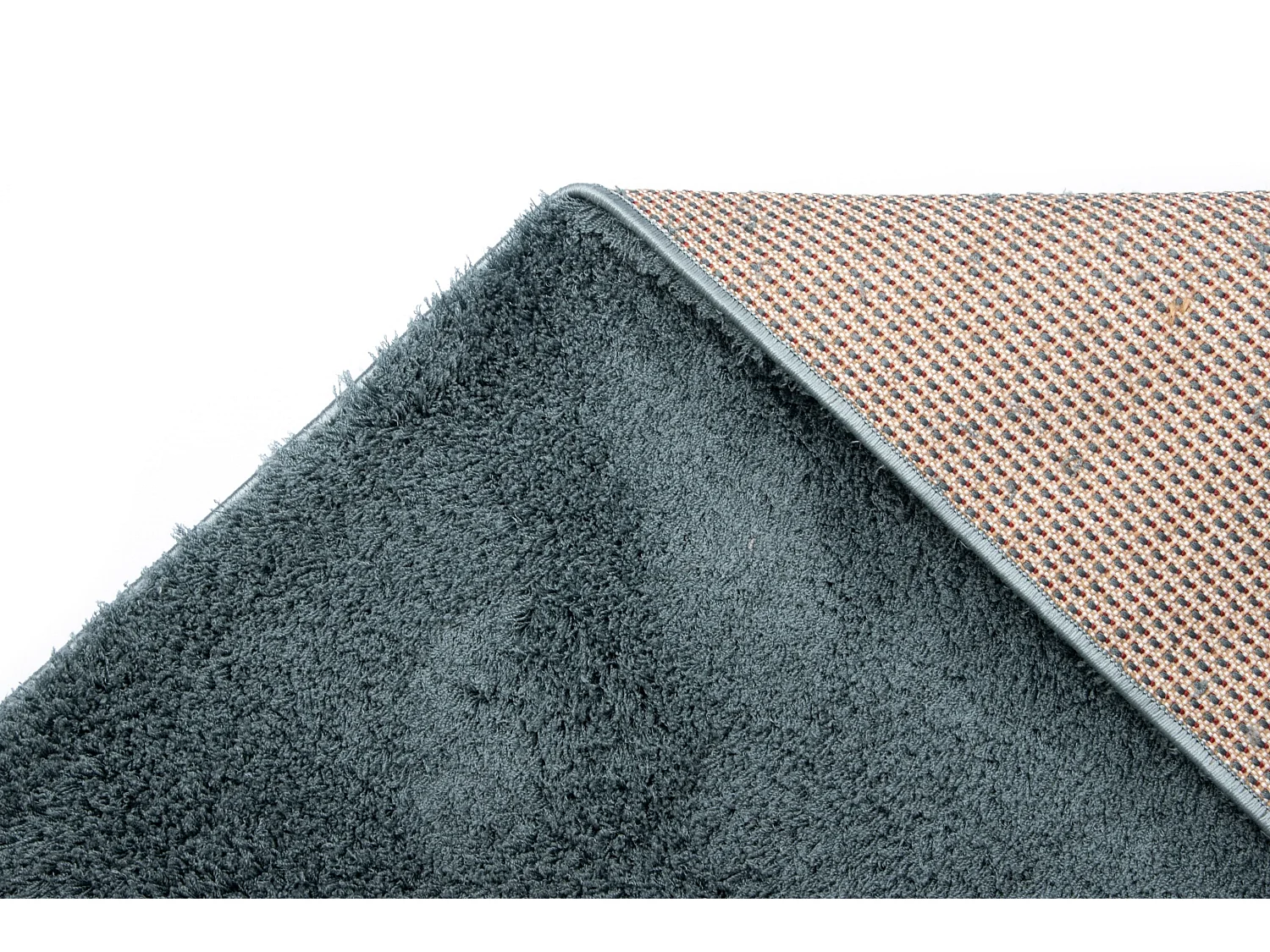 Hoogpolig tapijt 185x185 Blauw Luzern