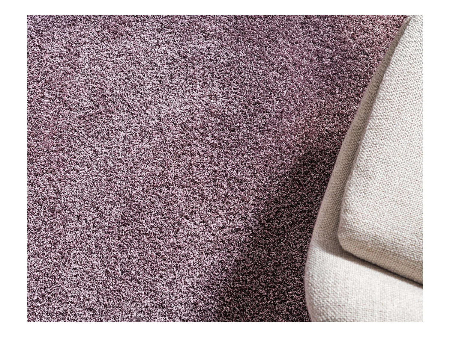 Hochflorteppich 125x125 Lila Luzern