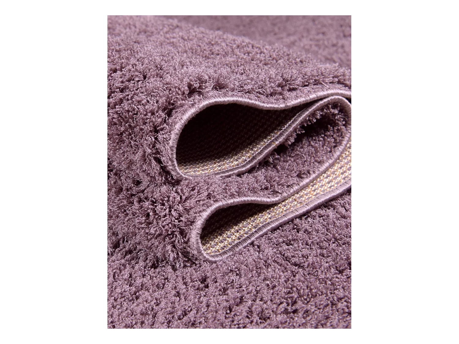 Hochflorteppich 125x125 Lila Luzern