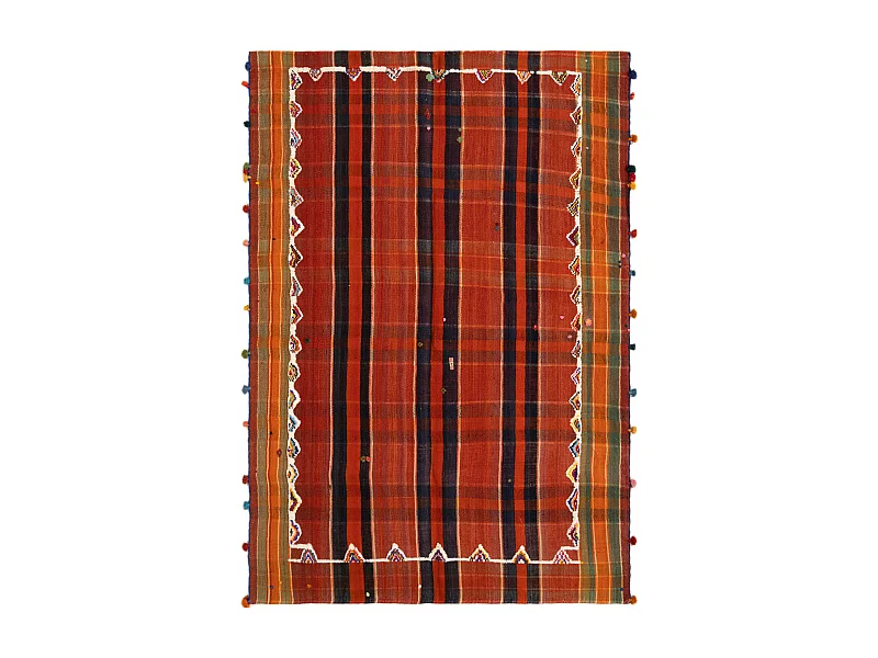 Wollteppich 157x228 Rot Jajim