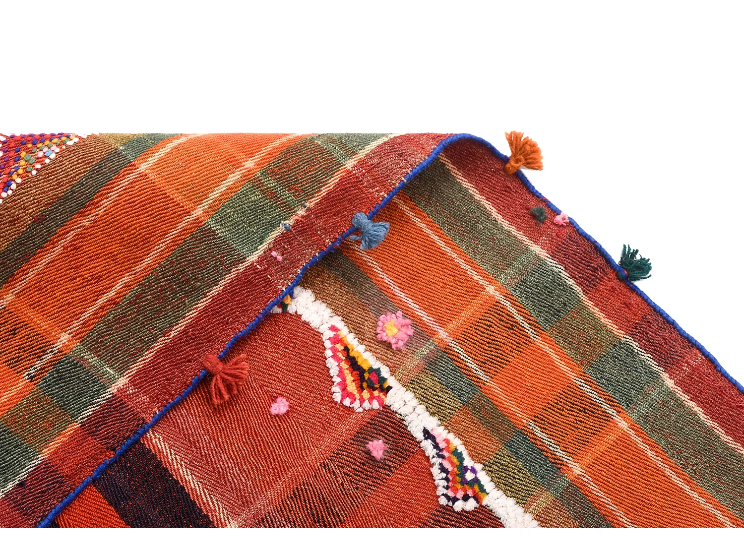 Tapis de laine 157x228 rouge Jajim