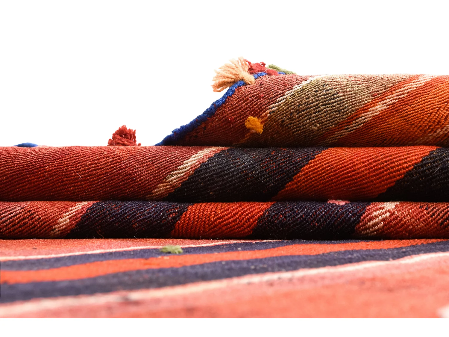 Tapis de laine 157x228 rouge Jajim