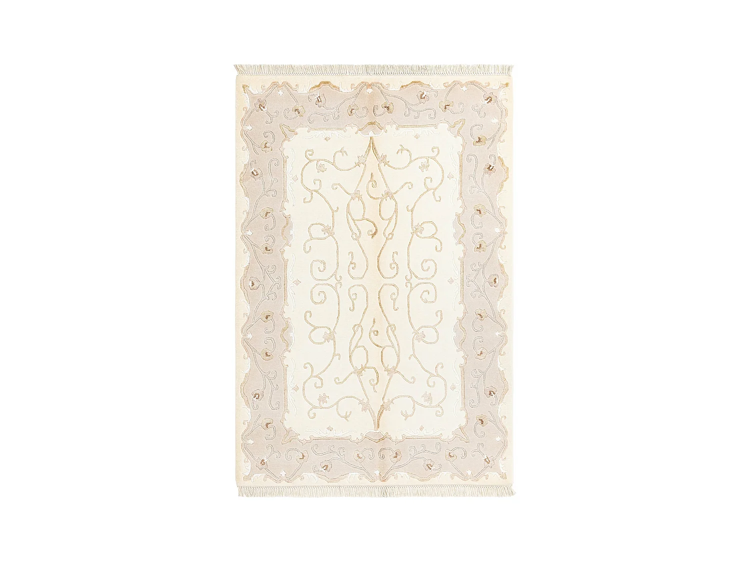 Tapis de laine 124x188 beige Darya