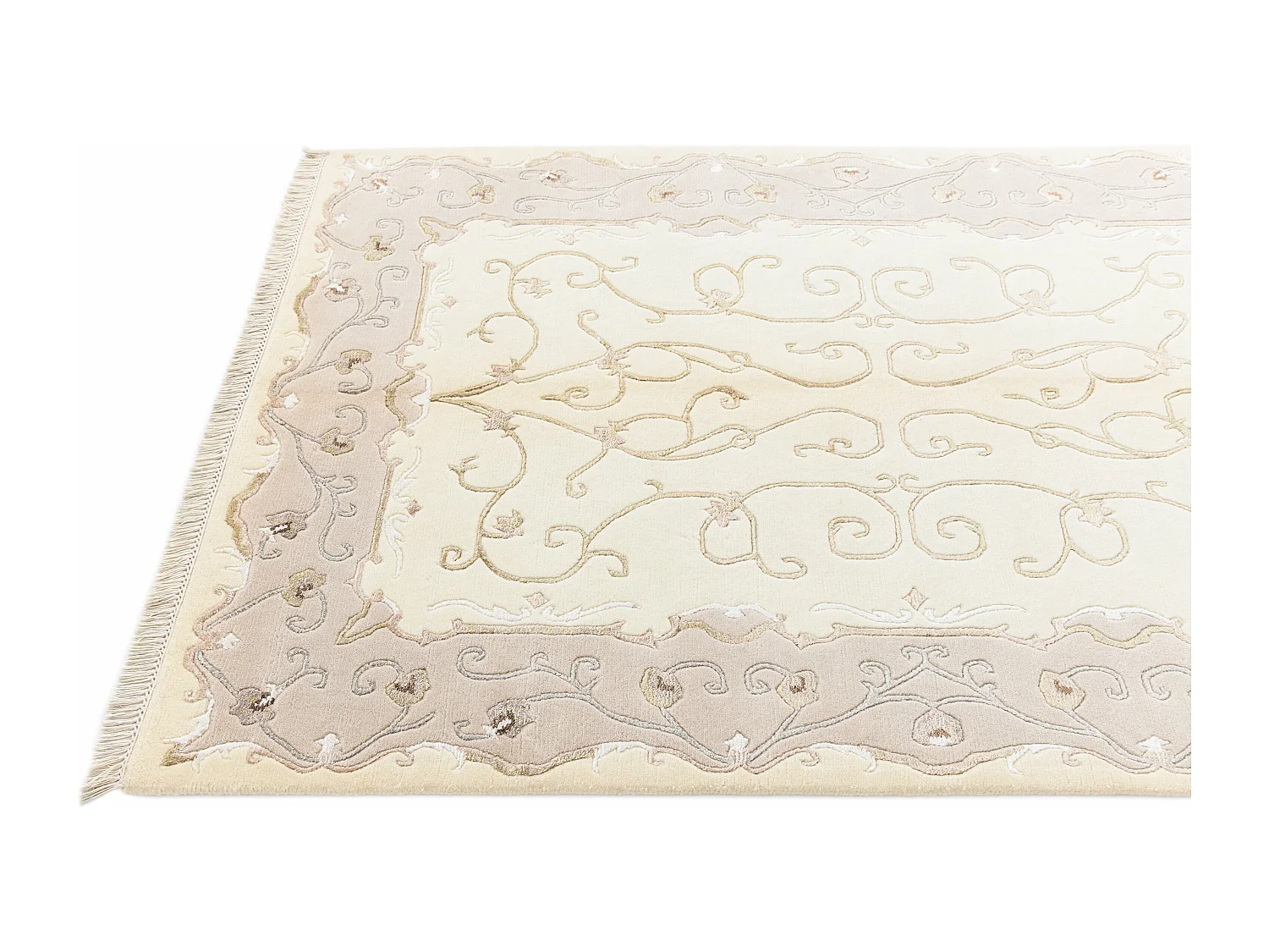 Tapis de laine 124x188 beige Darya