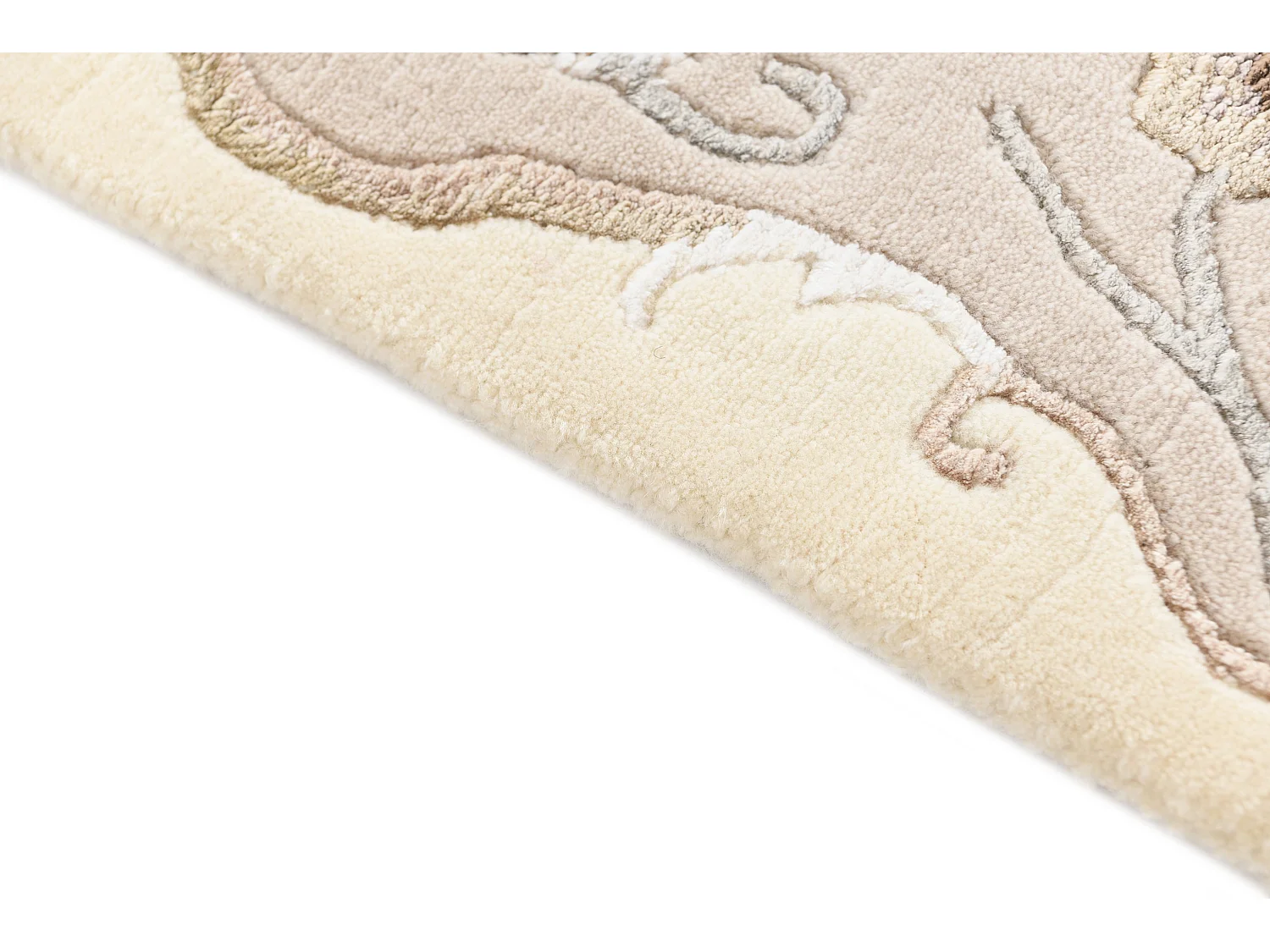 Tapis de laine 124x188 beige Darya