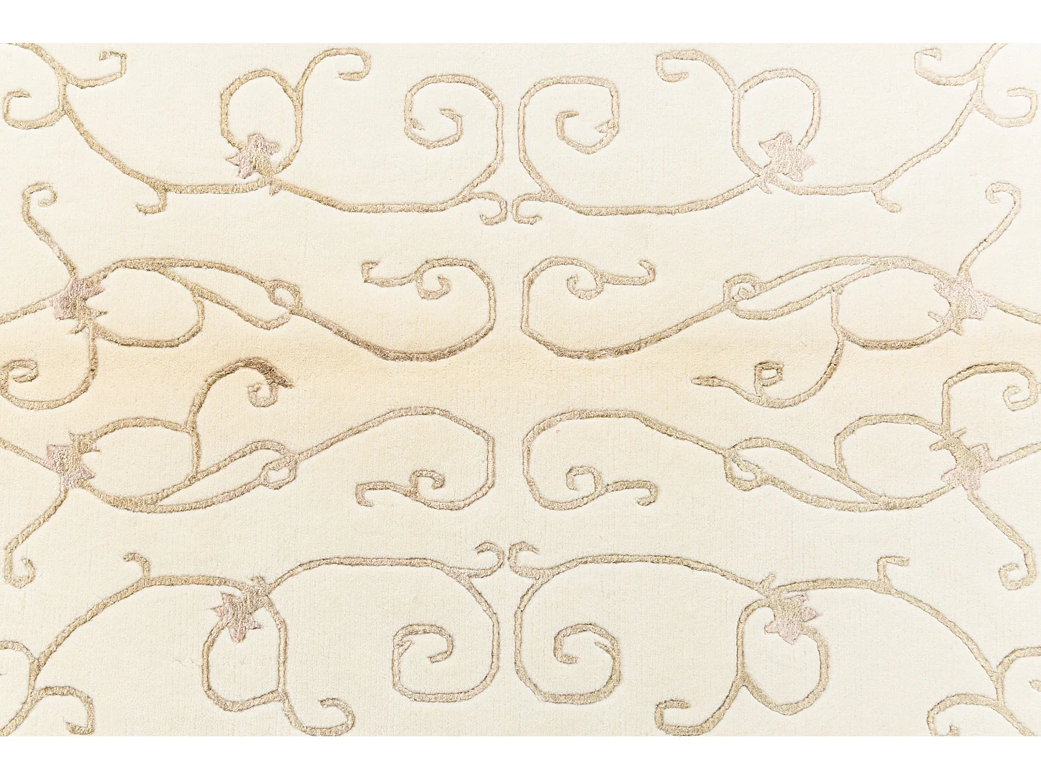 Tapis de laine 124x188 beige Darya